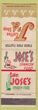 Matchbook Cover - J's Coffee Shop CA Chain cactus WEAR