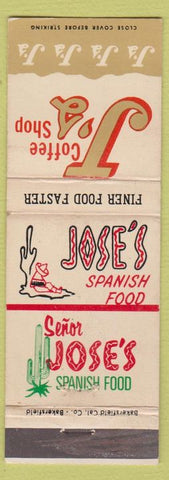 Matchbook Cover - J's Coffee Shop CA Chain cactus WEAR