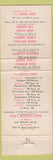 Matchbook Cover - J's Coffee Shop CA Chain cactus WEAR