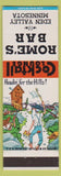 Matchbook Cover - Rome's Bar Eden Valley MN hillbilly outhouse