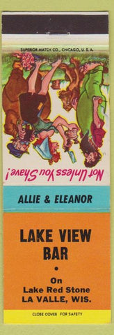 Matchbook Cover - Lake View Bar La Valle WI hillbilly