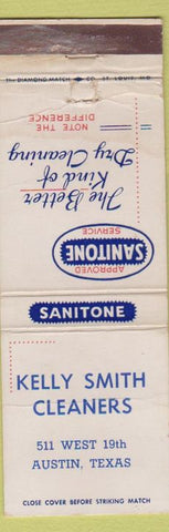 Matchbook Cover - Kelly Smith Cleaners Austin TX WORN