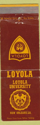 Matchbook Cover - Loyola University New Orleans LA WEAR