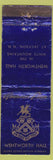 Matchbook Cover - Wentworth Hall Jackson NH WEAR