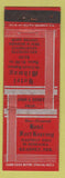 Matchbook Cover - Hotel Fort Kearney NE Hotel Midway