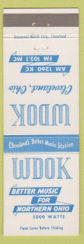Matchbook Cover - WDOK Radio Cleveland OH