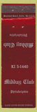 Matchbook Cover - Midway Club Philadelphia PA