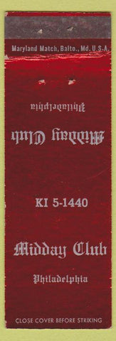 Matchbook Cover - Midway Club Philadelphia PA