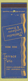 Matchbook Cover - Terrace Patio Fort Lauderdale FL