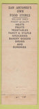 Matchbook Cover - Handy Any Community Stores San Antonio TX Grocery