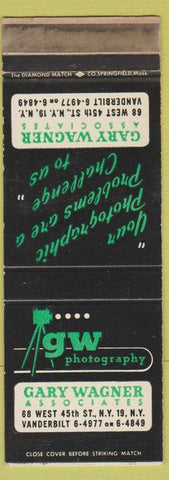 Matchbook Cover - Gary Wagner Assoc New York City Photography