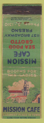 Matchbook Cover - Mission Cafe Fresno CA POOR