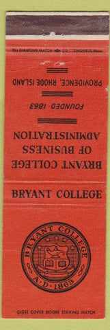 Matchbook Cover - Bryant College of Business Providence RI