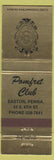 Matchbook Cover - Pomfret Club Easton PA
