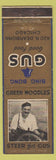 Matchbook Cover - Bing Bong Gus Restaurant Chicago IL