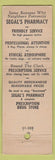 Matchbook Cover - Segal's Pharmacy Drugs Providence RI CREASE