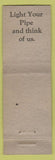 Matchbook Cover - Grimes Pipe and Supply Denver CO WORN