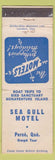 Matchbook Cover - Sea Gull Motel Perce QC
