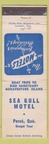 Matchbook Cover - Sea Gull Motel Perce QC