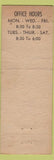 Matchbook Cover - JE Powell Tax Serice Notary Columbis OH WORN