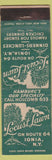 Matchbook Cover - Locust Lawn Ionia NY Hamburgers