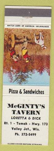 Matchbook Cover - McGinty's Tavern Valley Junction WI