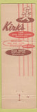 Matchbook Cover - Plaza Courts Motel Cafe Sioux Falls SD