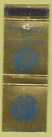 Matchbook Cover - Athenian Nile Club Oakland CA