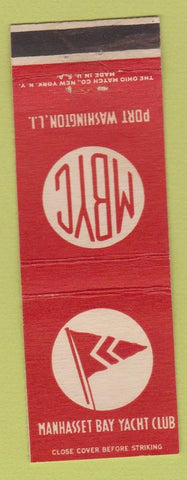 Matchbook Cover - Manhassset Bay Yacht Club Port Washington LI