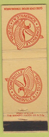 Matchbook Cover - Somerville Trust Co NJ