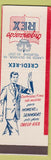 Matchbook Cover - Organizacao Rex Men's Clothes on Credit Brazil SAMPLE