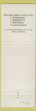 Matchbook Cover - Tangelwood Restaurant Milwaukee WI