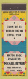 Matchbook Cover - Michael Reynen Match Collector ST Paul MN