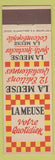 Matchbook Cover - Brussels Bruxelles Newspaper? La Meuse