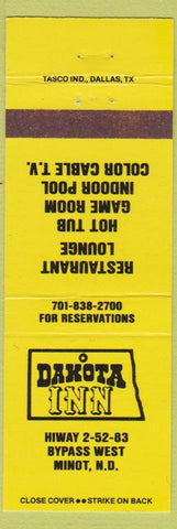 Matchbook Cover - Dakota Inn Minot ND