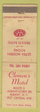 Matchbook Cover - Clemen's Motel Albany NY WORN