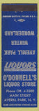 Matchbook Cover - O'Donnell's Liquor Store Averill Park NY
