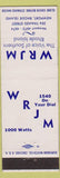 Matchbook Cover - WRJM Radio Newport RI