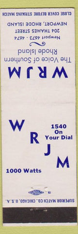 Matchbook Cover - WRJM Radio Newport RI