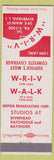 Matchbook Cover - WRIV WALK Radio Riverhead Patchogue Bayshore RI Suffolk