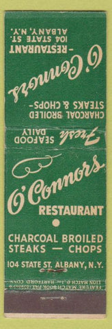 Matchbook Cover - O'Connors Restaurant Albany NY