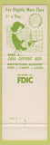 Matchbook Cover - Greenleaf Wayside Bank WI