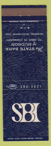 Matchbook Cover - State Bank of Hudson WI