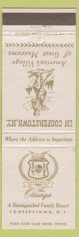 Matchbook Cover - The Otesaga Resort Cooperstown NY