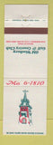 Matchbook Cover - Old Westbury Golf Country Club Old Westbury LI NY