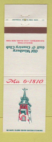 Matchbook Cover - Old Westbury Golf Country Club Old Westbury LI NY