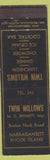 Matchbook Cover - Twin Willows Restaurant Narragansett RI