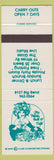 Matchbook Cover - The Webster Grill Cafe girlie ST Louis MO?