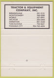 Matchbook Cover - Komatsu Dresser Tractors Birmingham AL Mobile 40 Strike