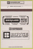 Matchbook Cover - Boyce Caterpillar Tractors New Orleans LA 40 Strike